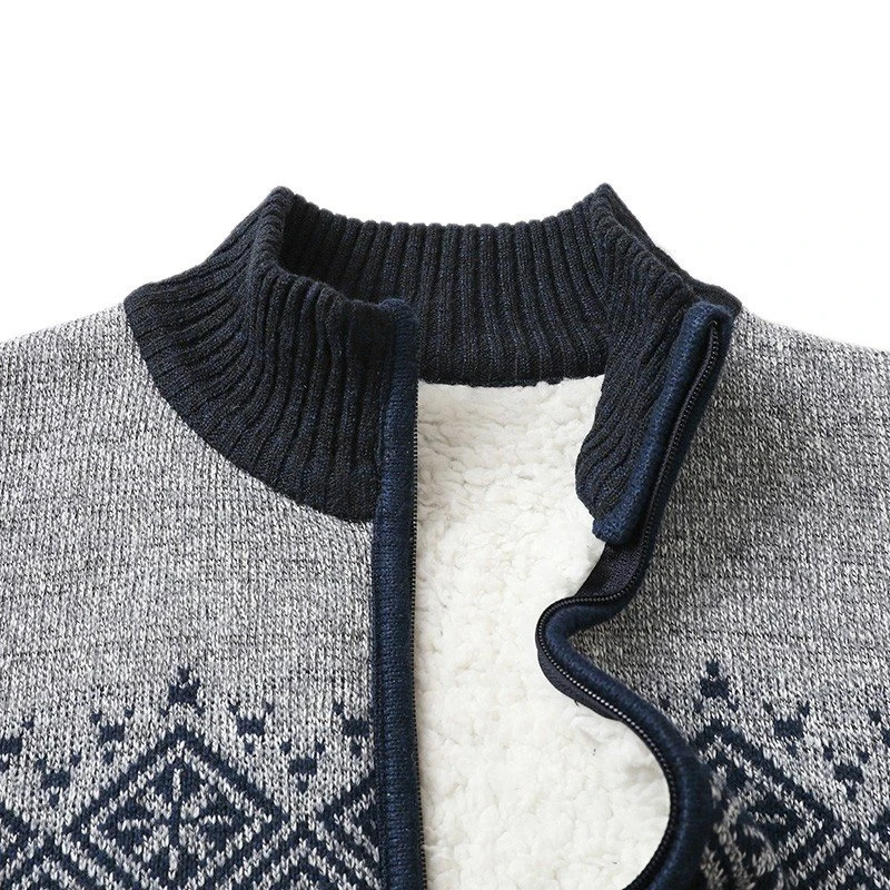 Nordic Zip up Cardigan OEM&ODM