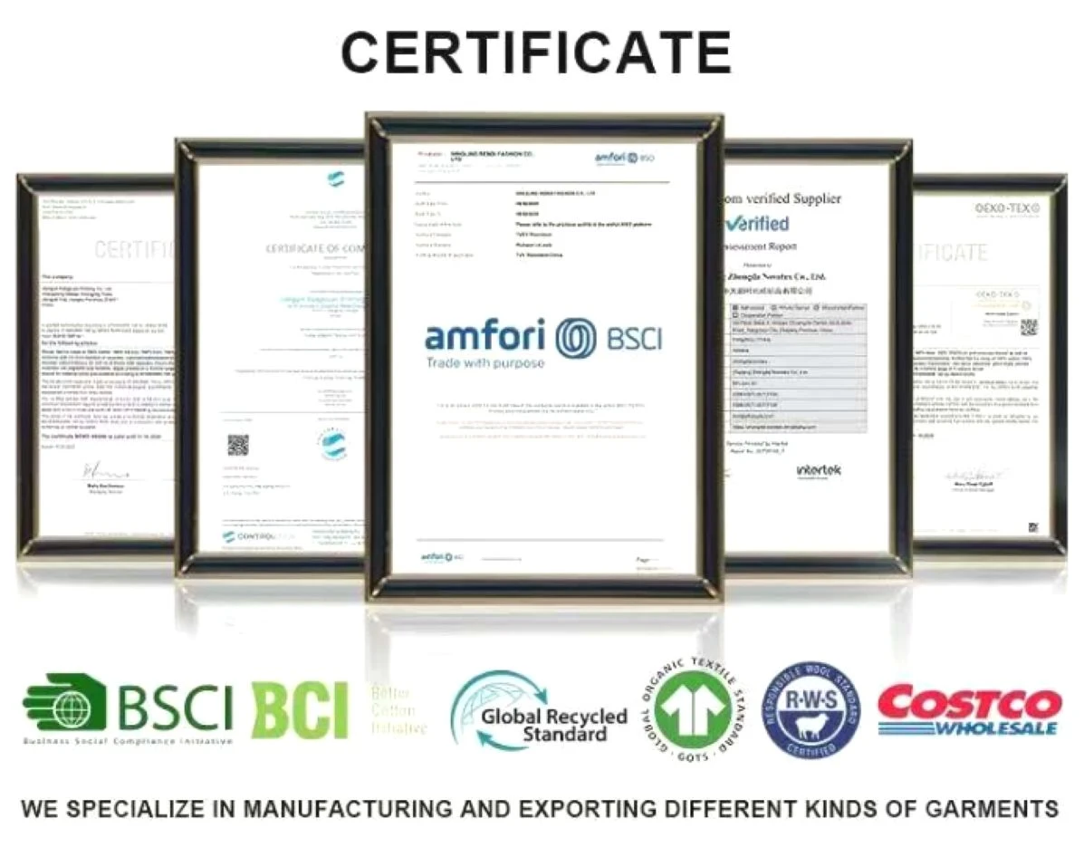 Nordic Zip up Cardigan CERTIFICATE