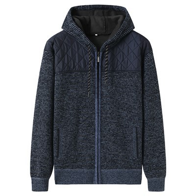 Мужской свитер с капюшоном на молнии